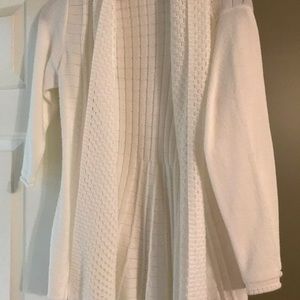 Kim Rogers Cardigan sweater. Off white. Medium